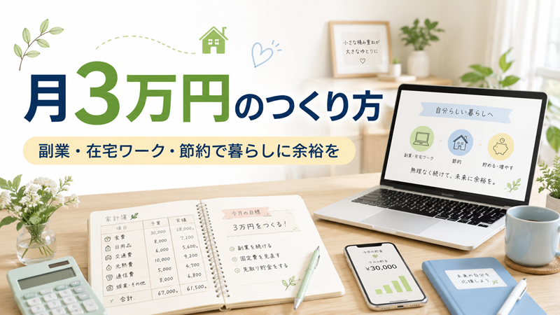 月3万円のつくり方